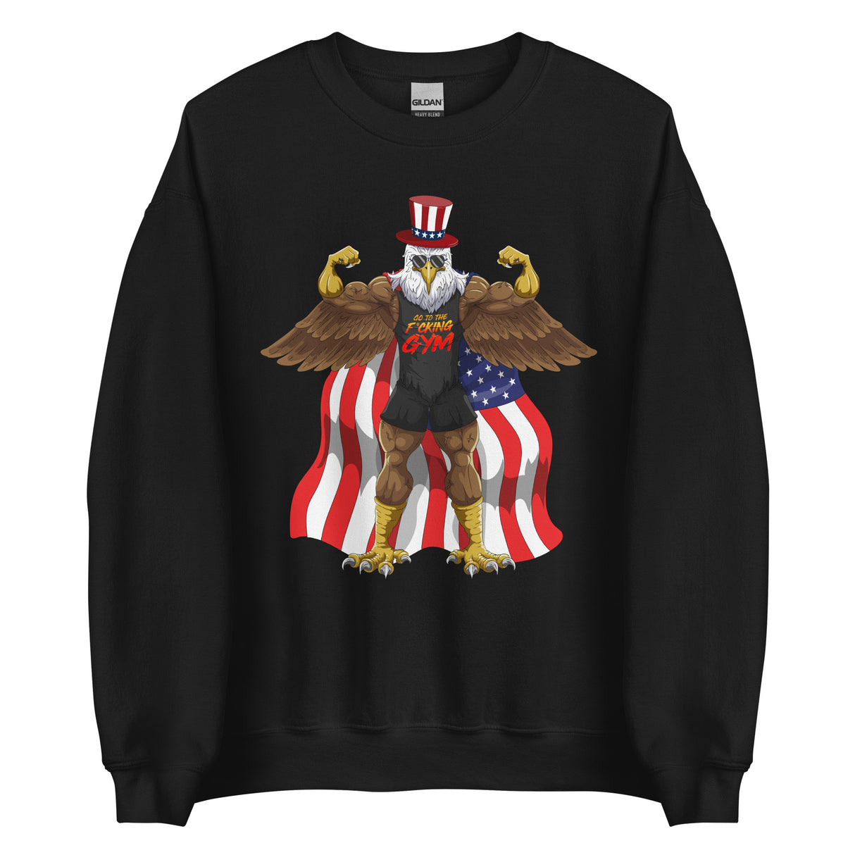 Flexing Bald Eagle Sweatshirt