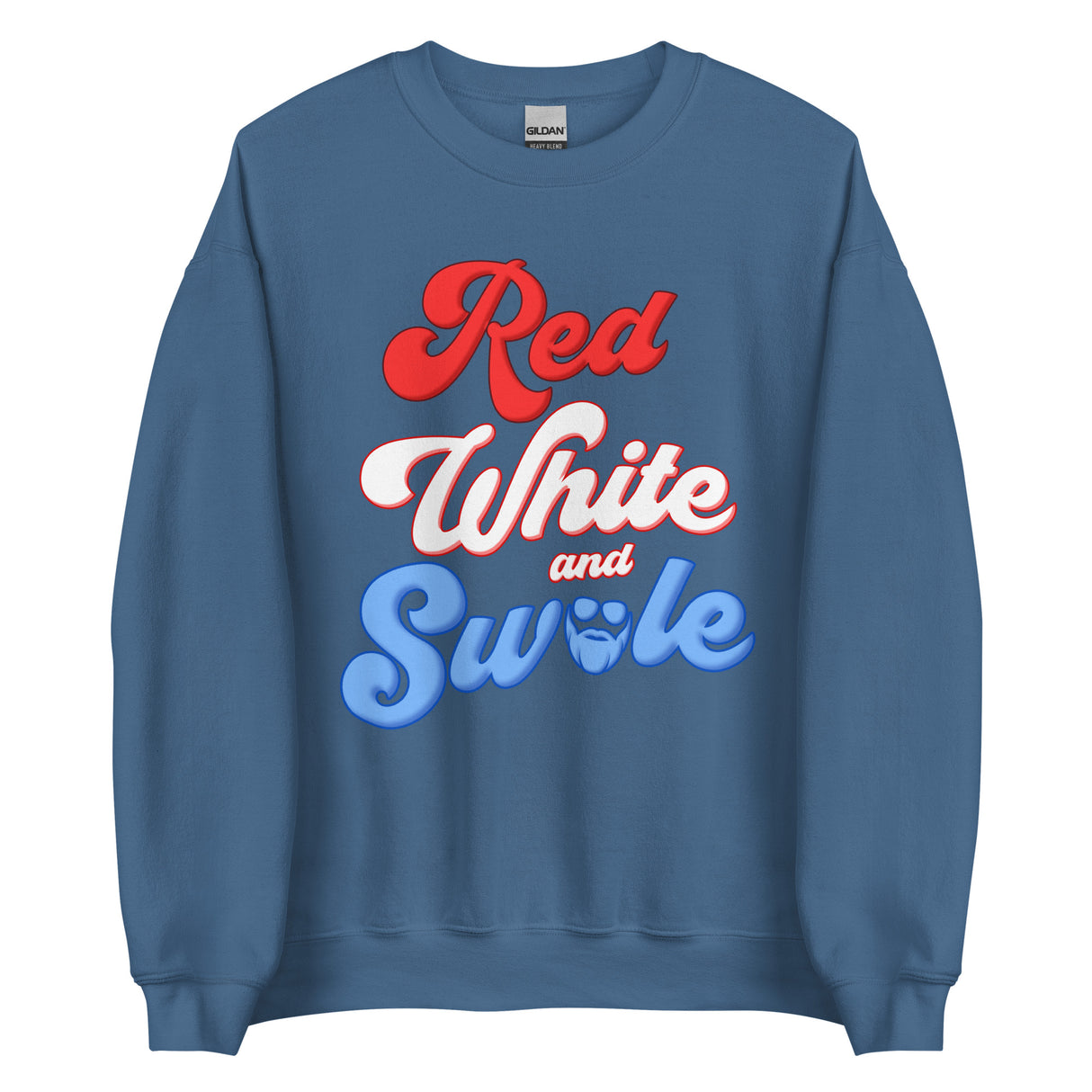 Red, White and Swole (Groovy) Sweatshirt