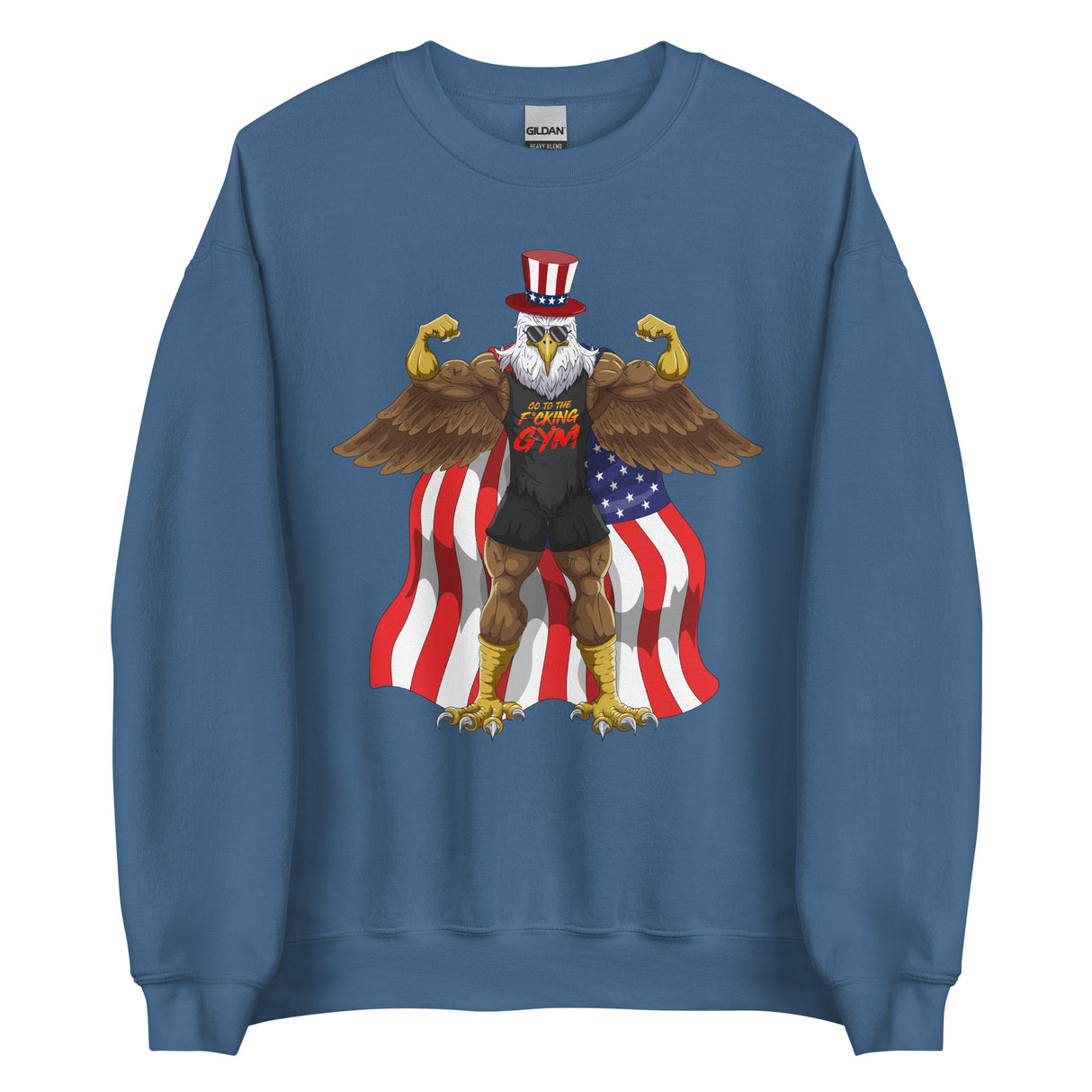 Flexing Bald Eagle Sweatshirt