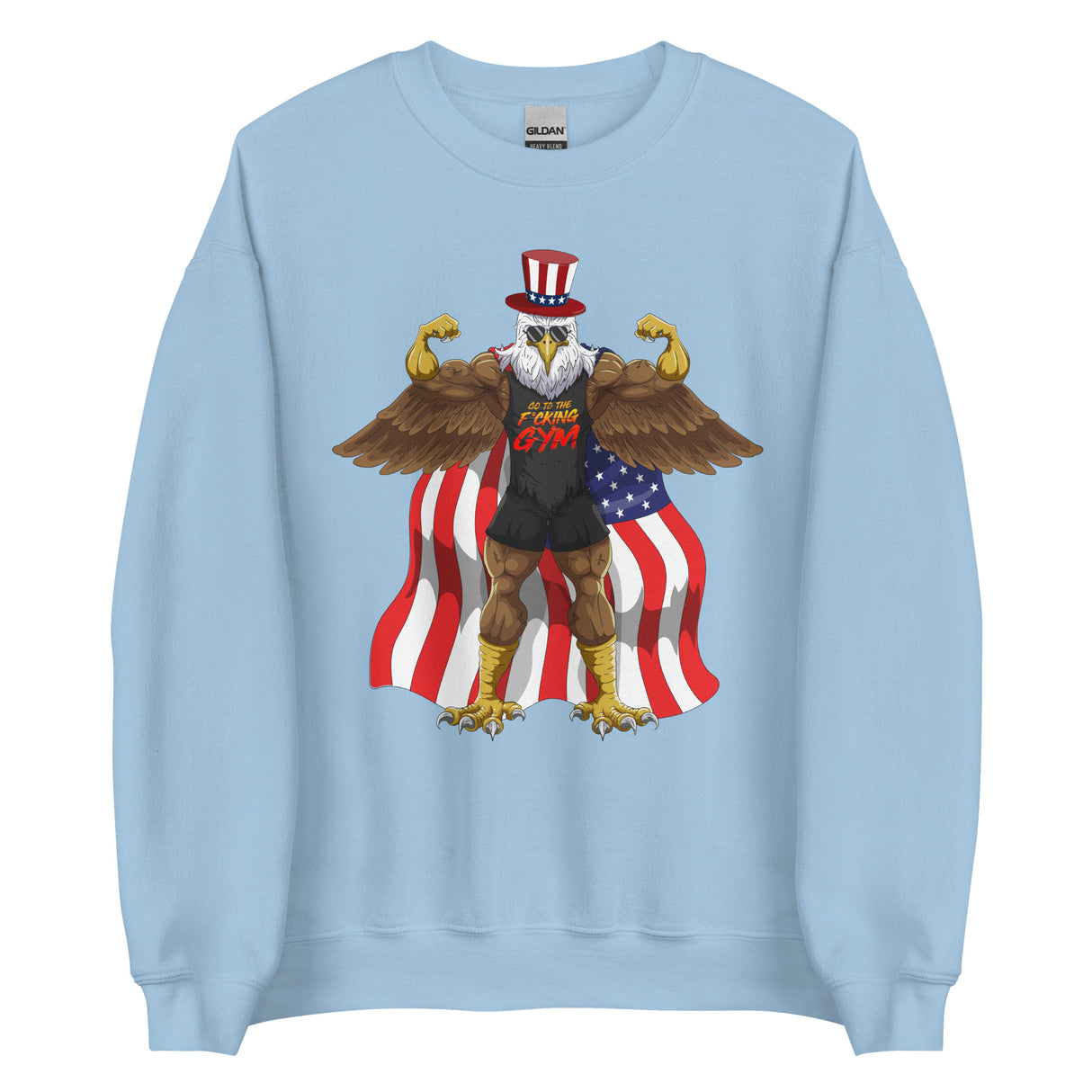 Flexing Bald Eagle Sweatshirt