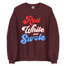 Red, White and Swole (Groovy) Sweatshirt