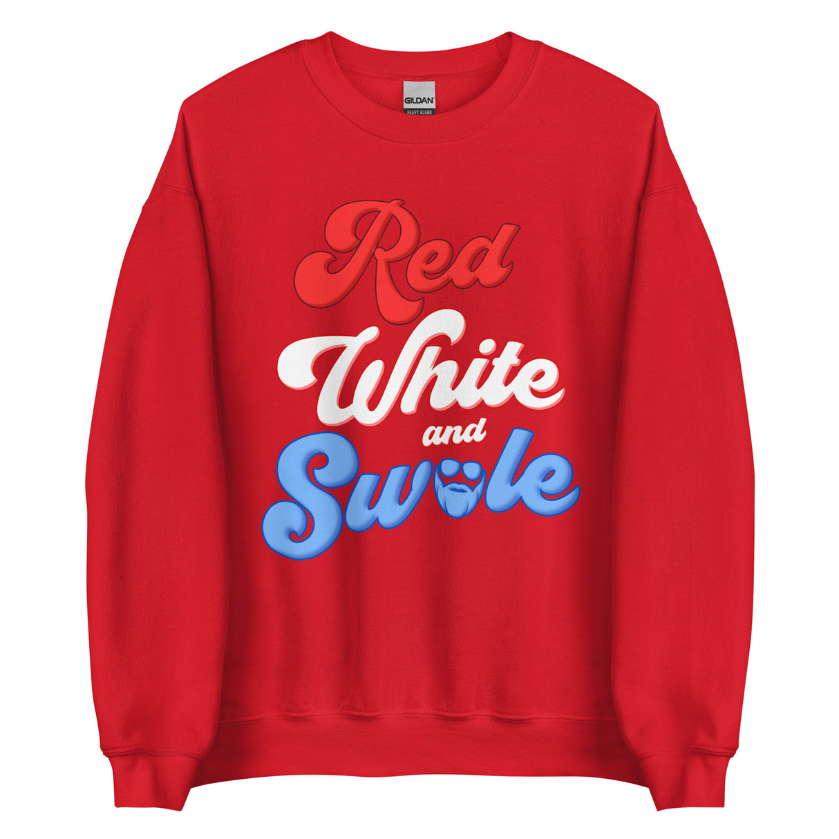 Red, White and Swole (Groovy) Sweatshirt