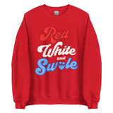 Red, White and Swole (Groovy) Sweatshirt