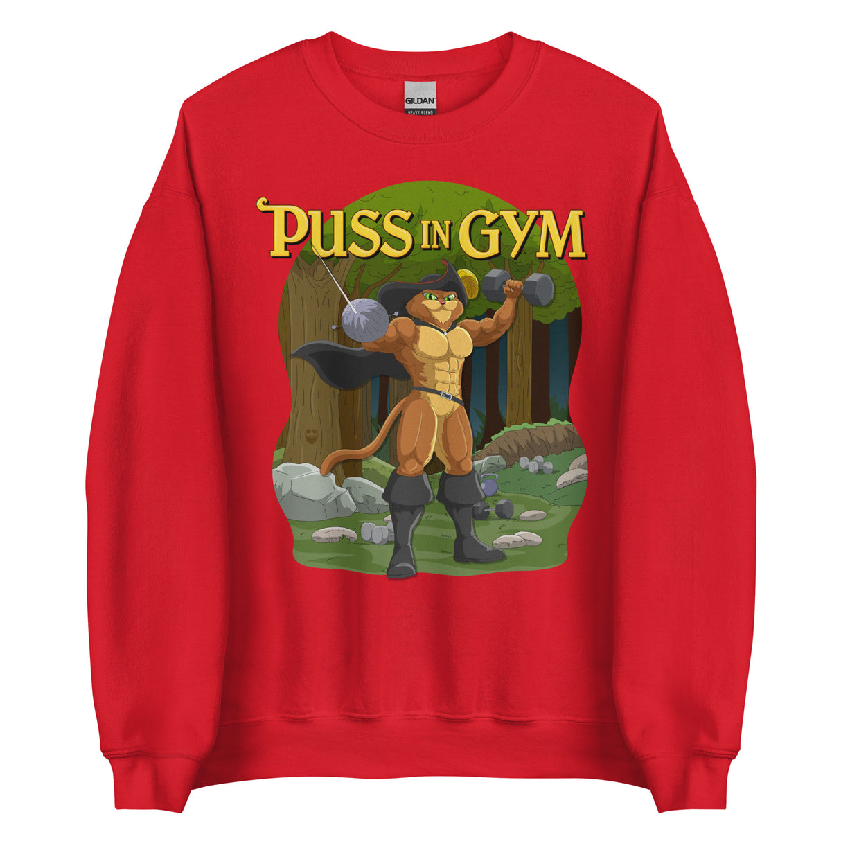 Puss In Gym Sweatshirt