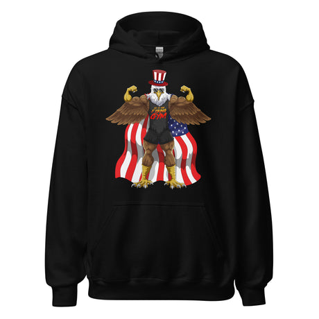 Flexing Bald Eagle Hoodie