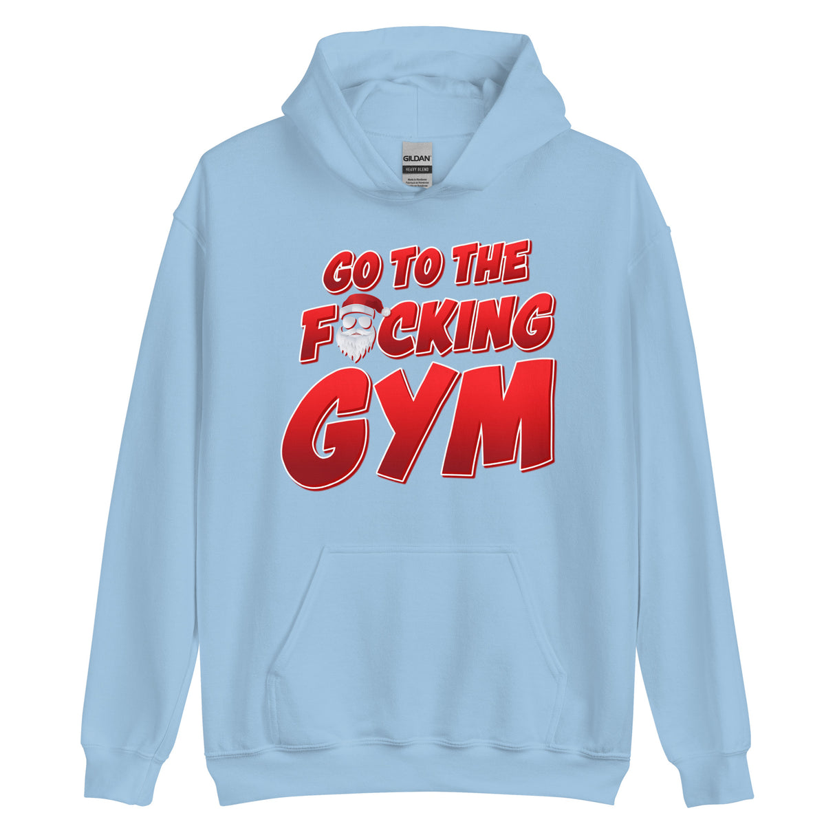 Go To The F*cking Gym Santa Hoodie