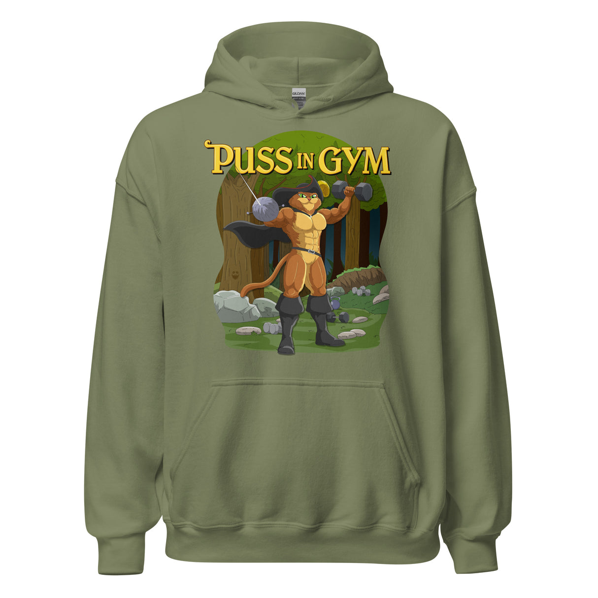 Puss In Gym Hoodie