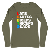 Muscle Alphabet Long Sleeve T-Shirt