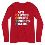 Muscle Alphabet Long Sleeve T-Shirt