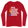 Muscle Alphabet Long Sleeve T-Shirt