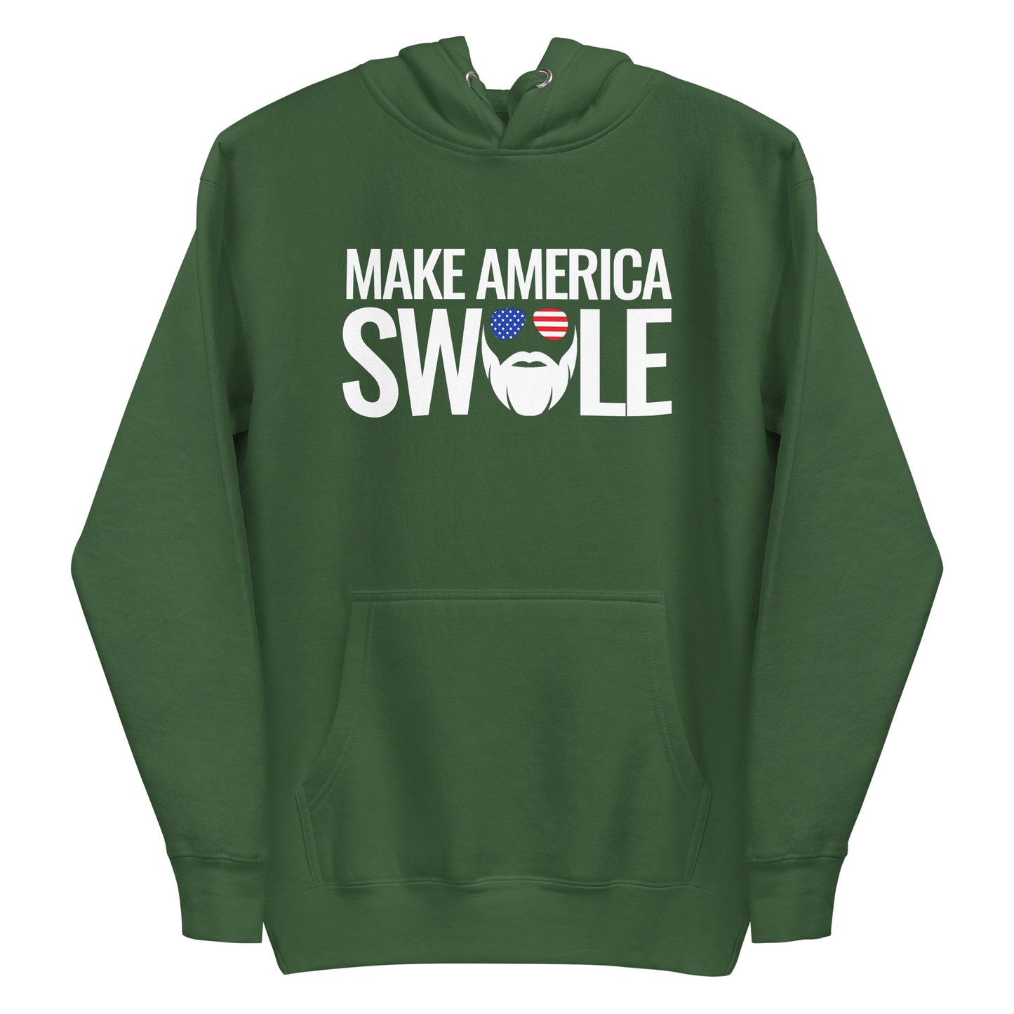 Make America Swole (Text) Premium Hoodie