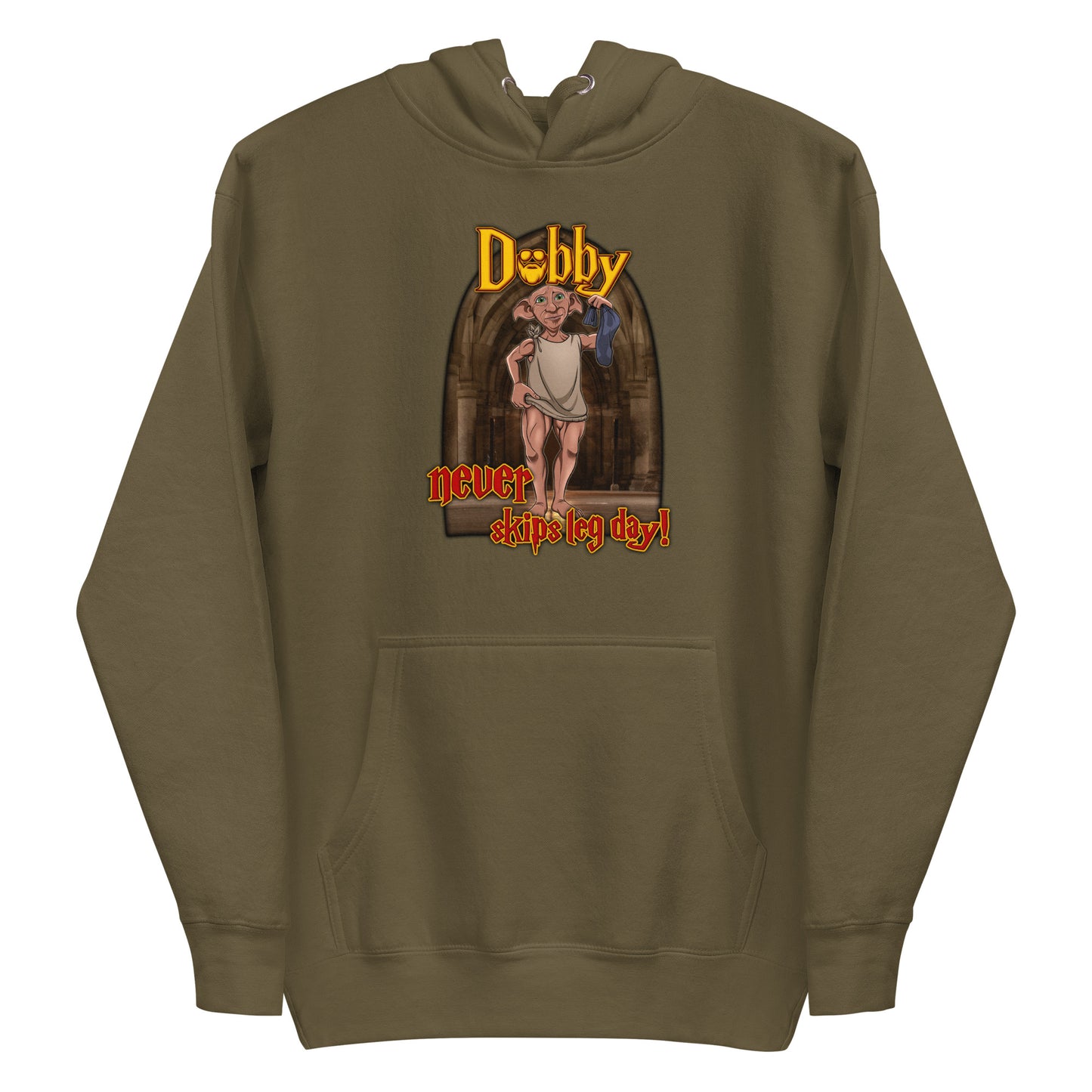 Dobby Never Skips Leg Day Premium Hoodie