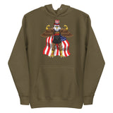 Flexing Bald Eagle Premium Hoodie