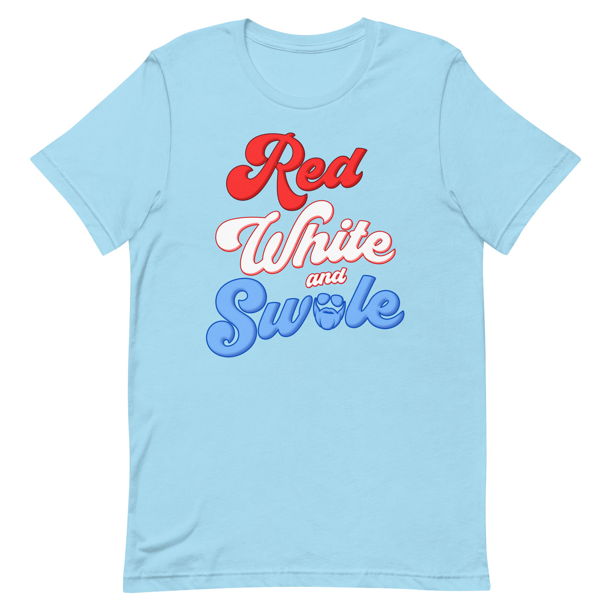 Red, White and Swole (Groovy) T-Shirt