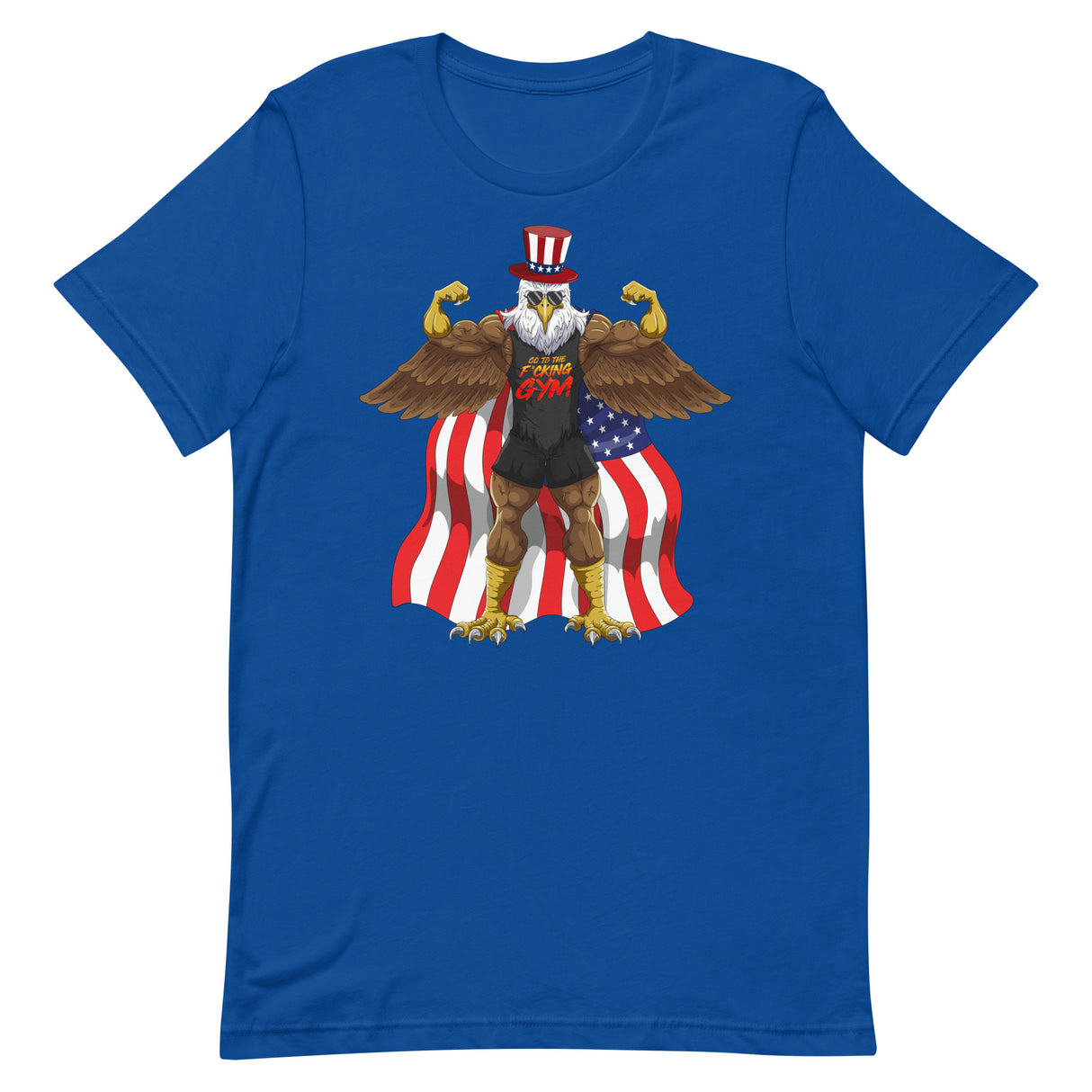 Flexing Bald Eagle Go To The F*cking Gym T-Shirt