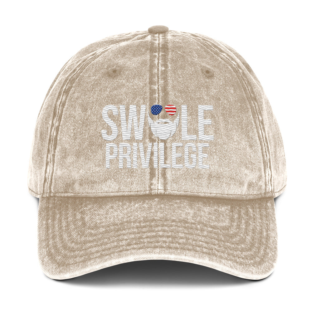 Swole Privilege Vintage Cotton Twill Cap
