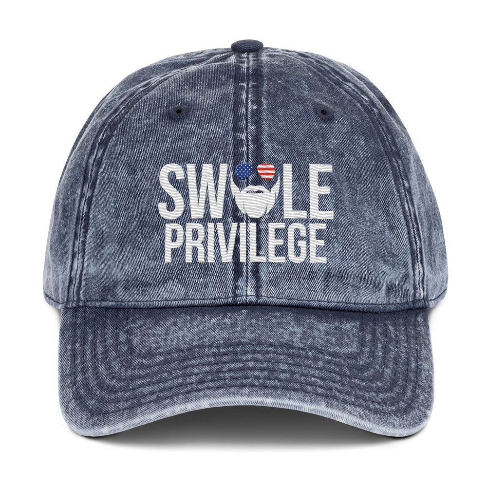 Swole Privilege Vintage Cotton Twill Cap