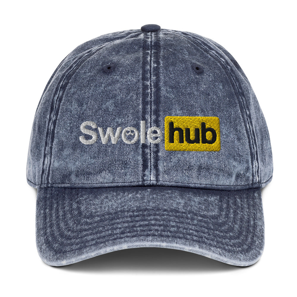 SwoleHub Vintage Cotton Twill Cap