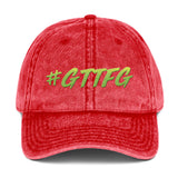 GTTFG Green Vintage Cotton Twill Cap