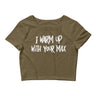 I Warm Up With Your Max Women’s Crop Tee