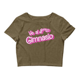 Ve Al Puto Gimnasio (Barbie) Fitted Crop Top