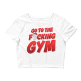 Go To The F*cking Gym Santa Women’s Crop Tee