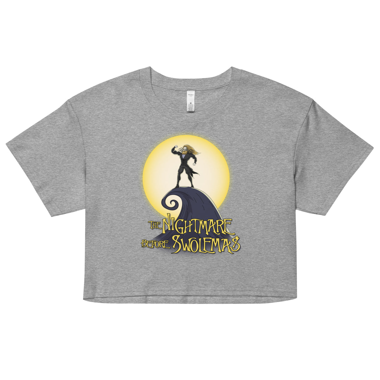 The Nightmare Before Swolemas Loose Crop Top