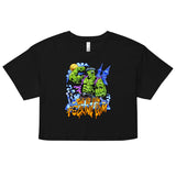 Frankenstein Go To The F*cking Gym Loose Crop Top