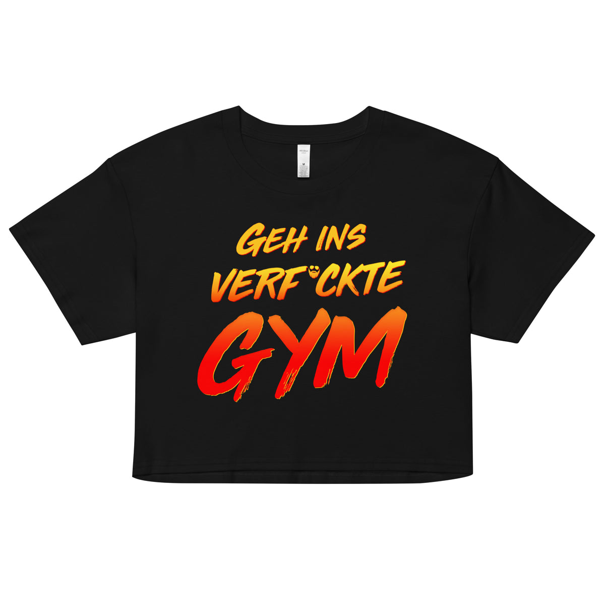 Geh Ins Verf*ckte Gym Women's Loose Crop Top – Papa Swolio