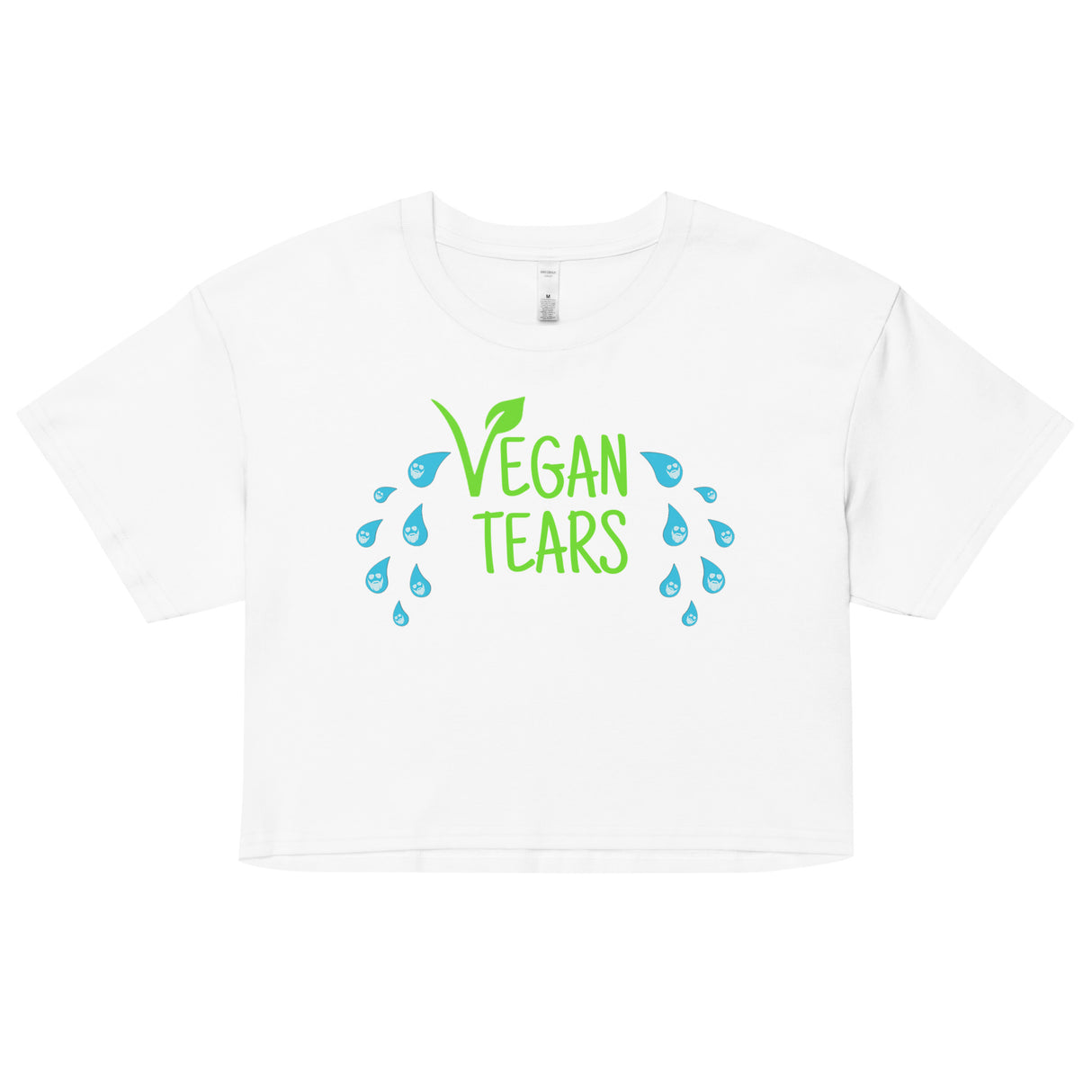 Vegan Tears Loose Crop Top