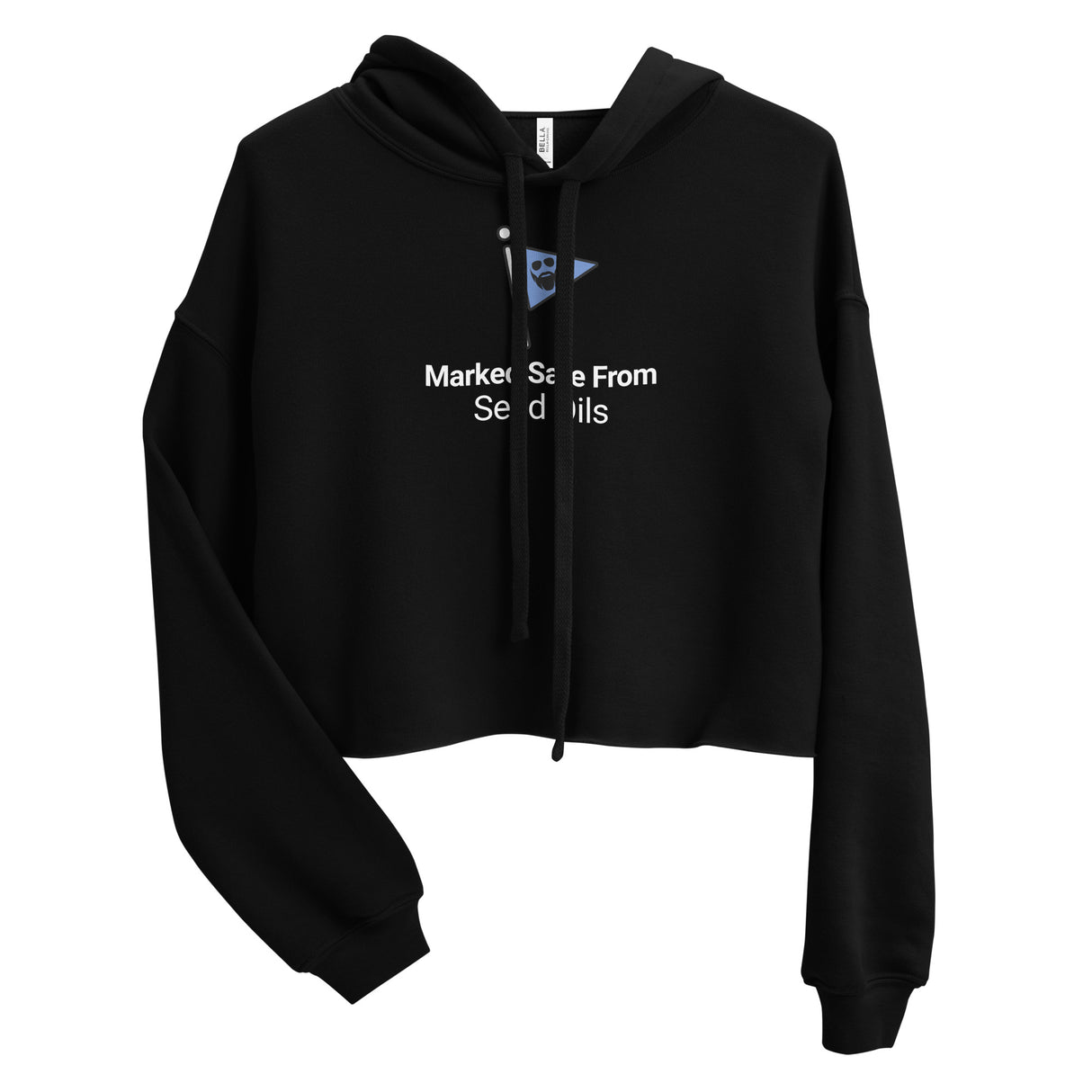 Marked Safe From Seed Oils Crop Hoodie