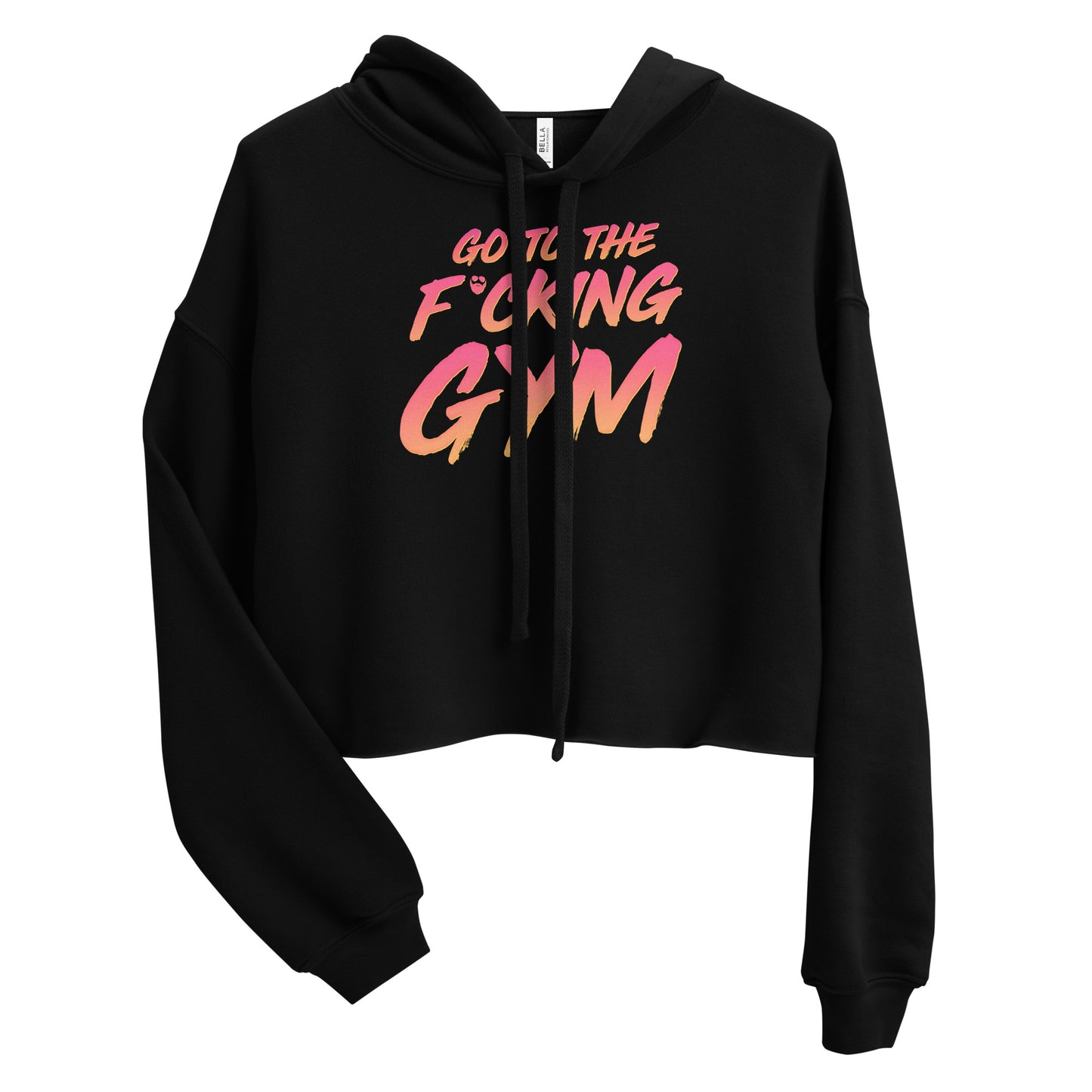 Go To The F*cking Gym Sunset Crop Hoodie