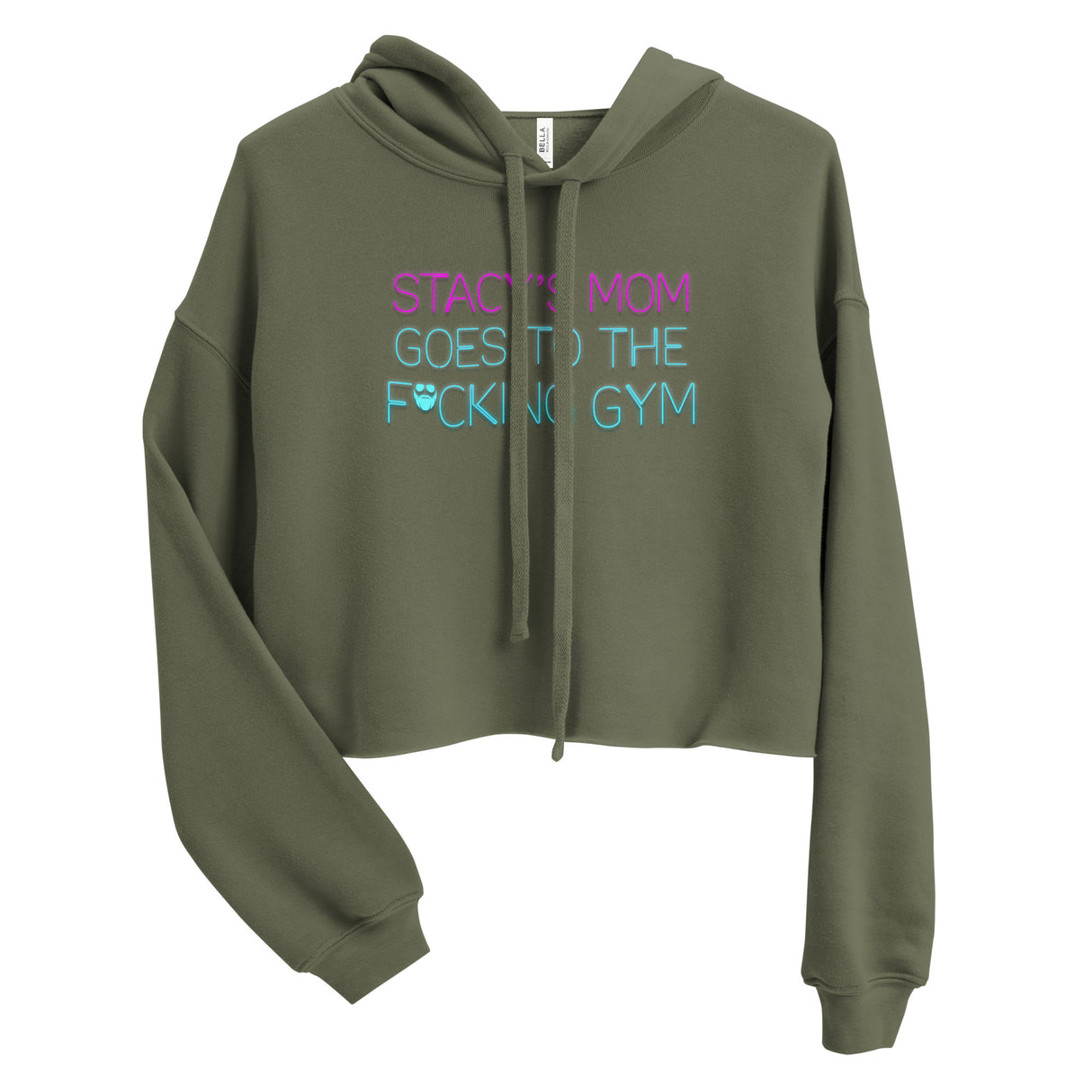 Stacy's Mom Goes To The F*cking Gym Crop Hoodie