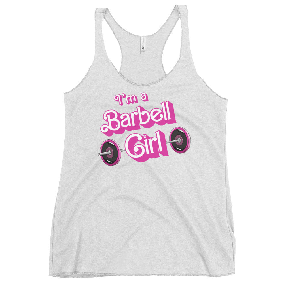I'm a Barbell Girl Women's Racerback Tank
