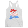 Red, White and Swole (Groovy) Women's Racerback Tank