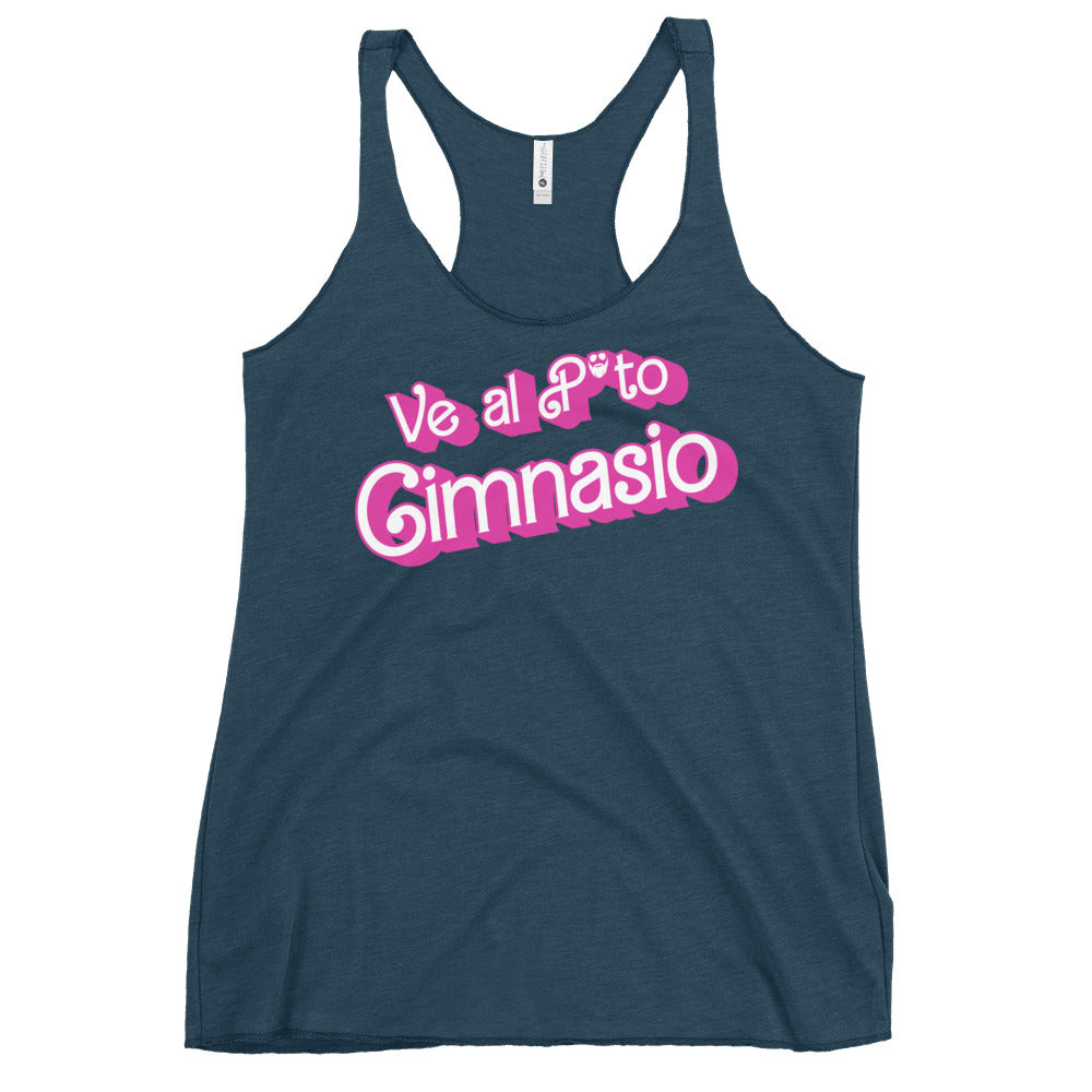 Ve Al Puto Gimnasio (Barbie) Women's Racerback Tank