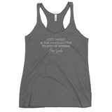 Cozy Cardio Is The Participation Trophy Of Fitness Women's Racerback Tank