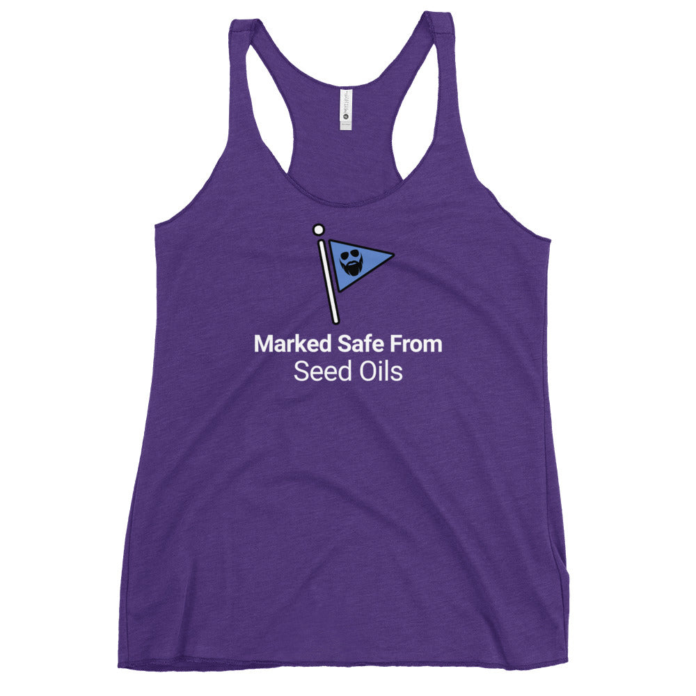 Marked Safe From Seed Oils Women's Racerback Tank