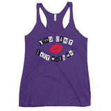 You Can't Lift With Us (Text) Women's Racerback Tank