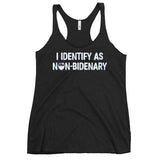 I Identify As Non-Bidenary Women's Racerback Tank