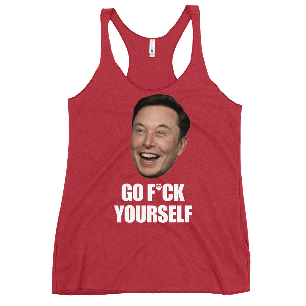 Go F*ck Yourself (Face) Women's Racerback Tank