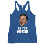 Go F*ck Yourself (Face) Women's Racerback Tank