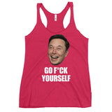 Go F*ck Yourself (Face) Women's Racerback Tank