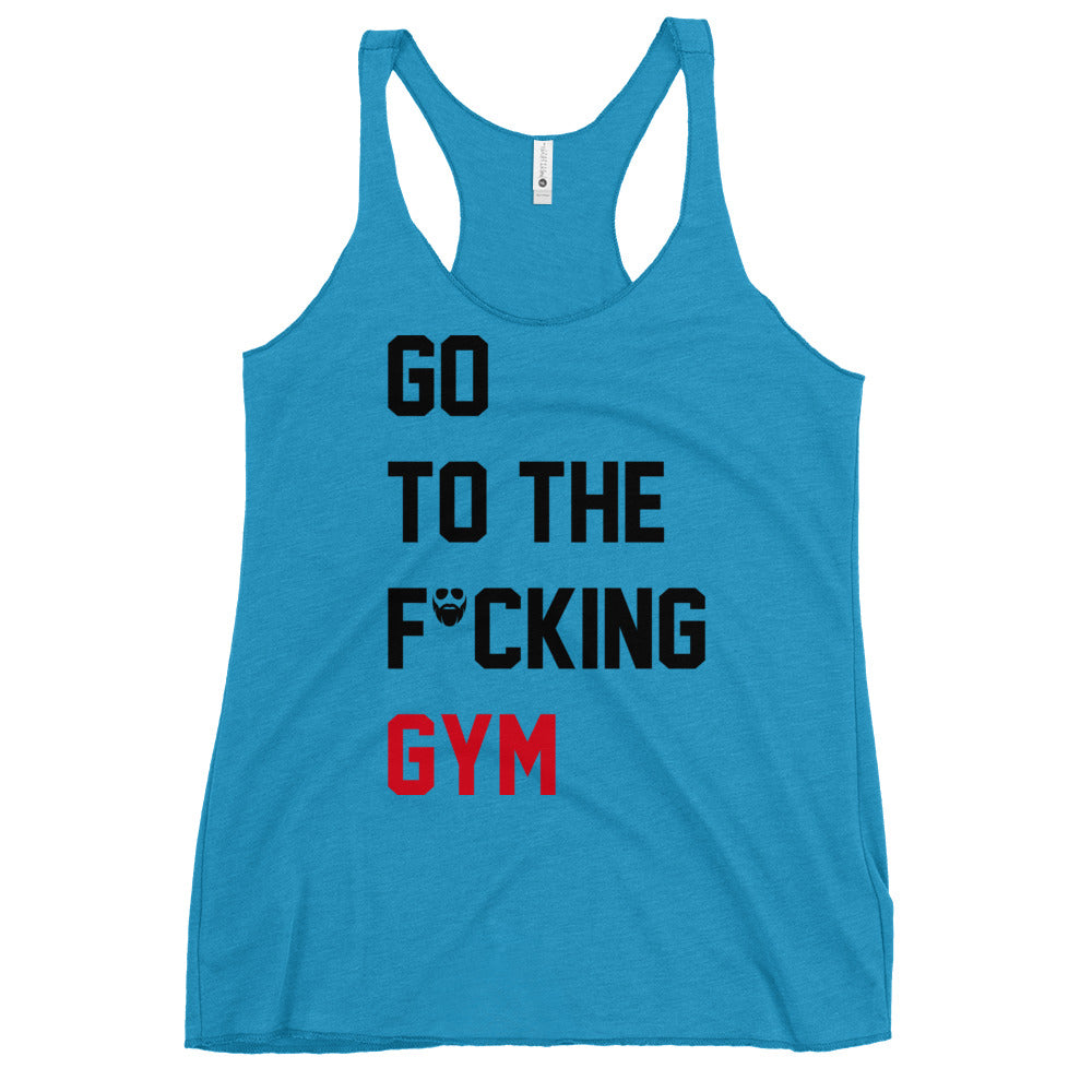 Go To The F*cking Gym (Taylor Swift Style) Women's Racerback Tank