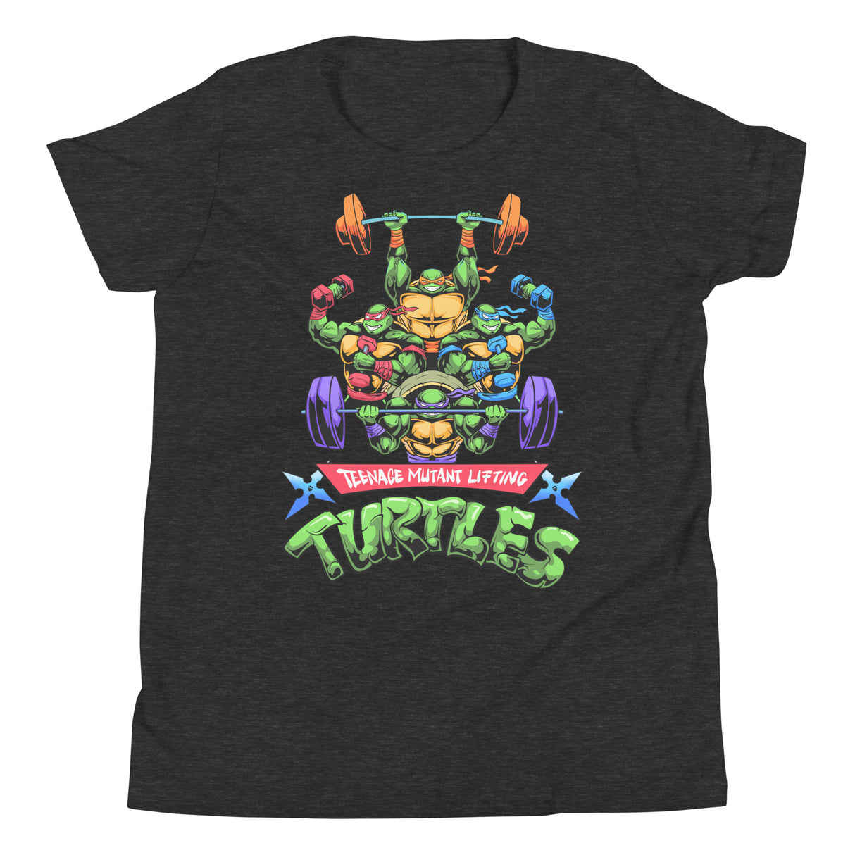 Teenage Mutant Lifting Turtles Kids T-Shirt