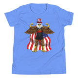 Flexing Bald Eagle Kids T-Shirt