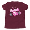 I'm a Barbell Girl Kids T-Shirt