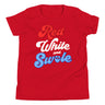 Red, White and Swole (Groovy) Kids T-Shirt