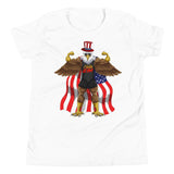 Flexing Bald Eagle Kids T-Shirt