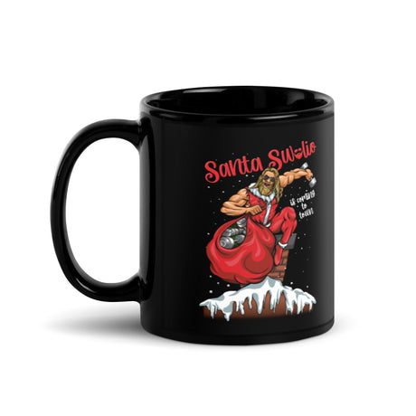 Santa Swolio Is Coming To Town Mug